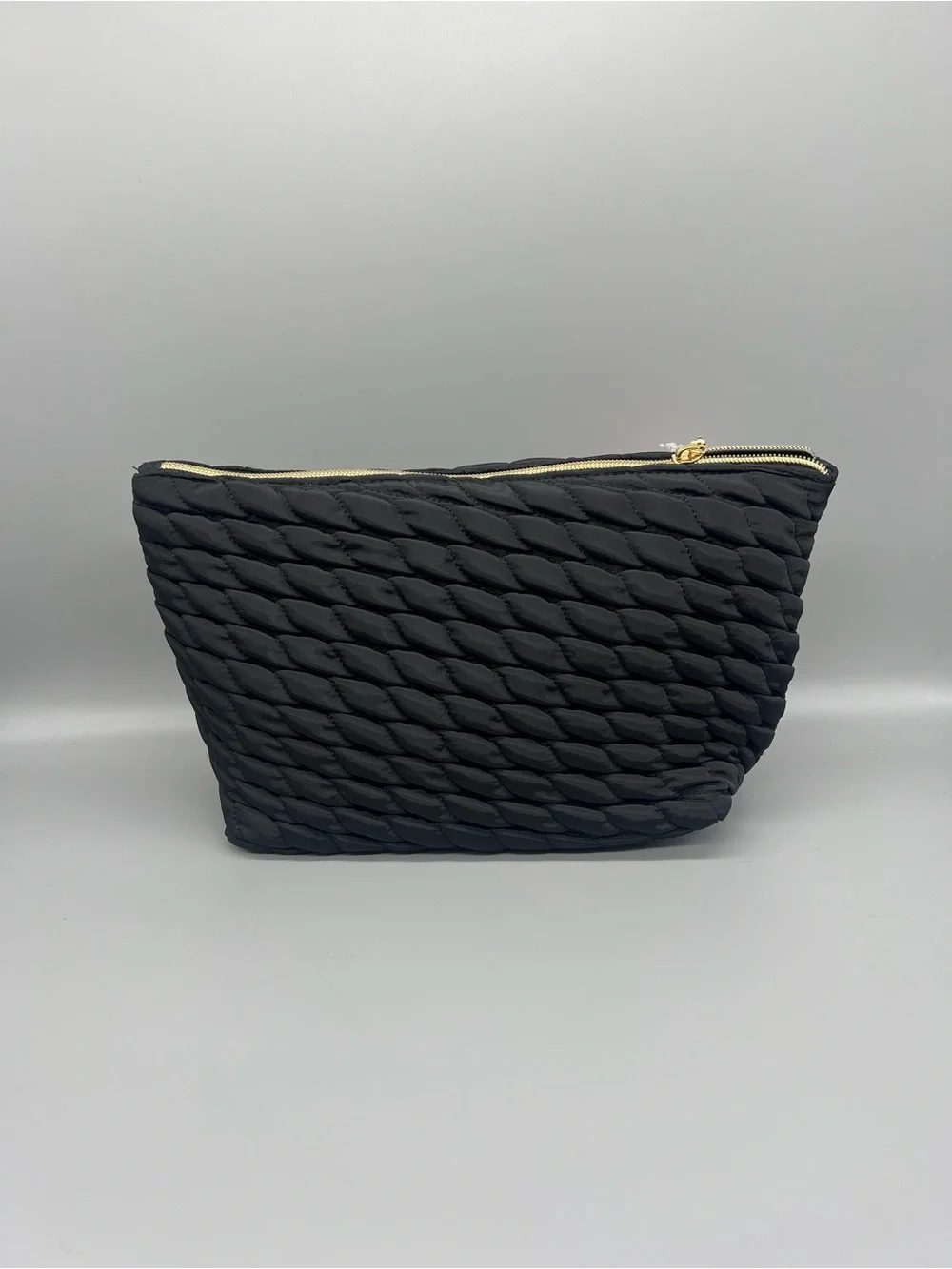 Juicy couture ruffled cosmetics bag